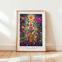 Whimsical Floral Pattern Poster - Poster - Flower Poster