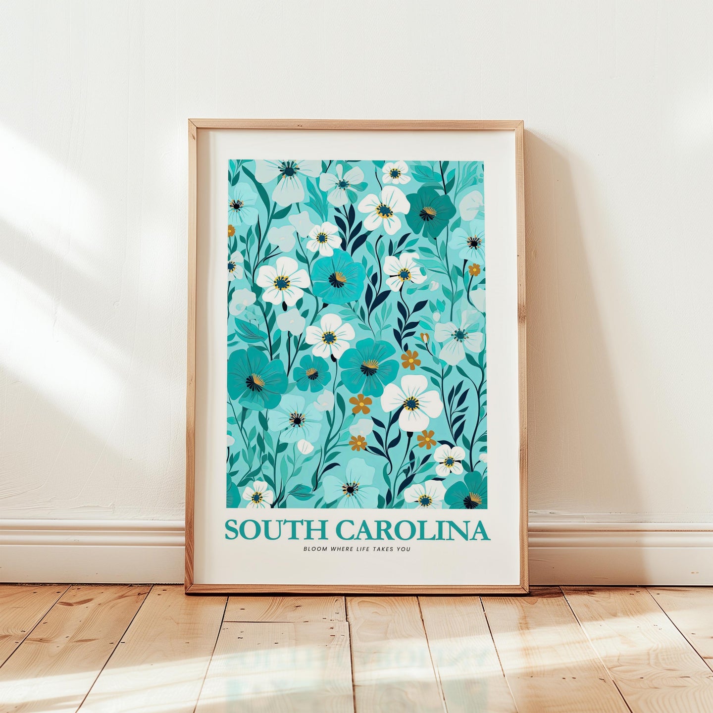 South Carolina Flower Poster