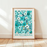 South Carolina Flower Poster