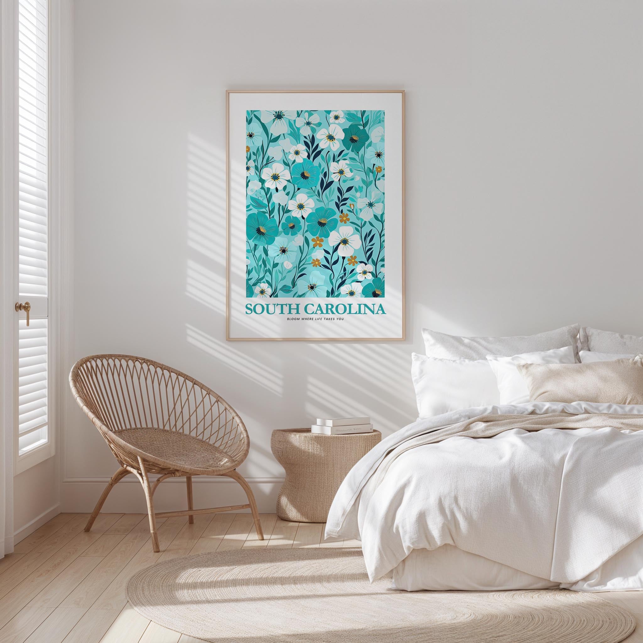 South Carolina Flower Poster
