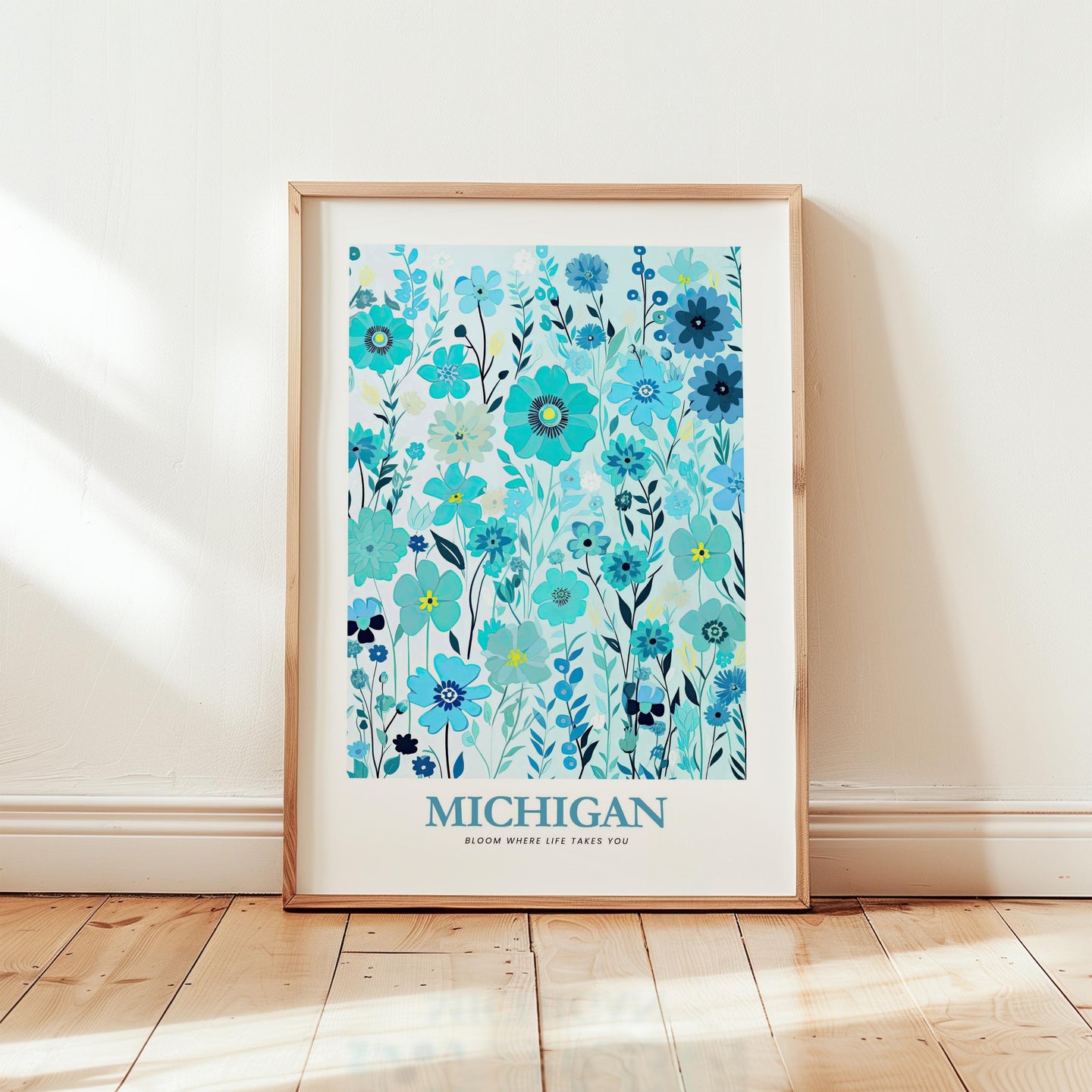 Michigan Flower Poster