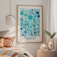 Michigan Flower Poster