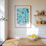 Michigan Flower Poster