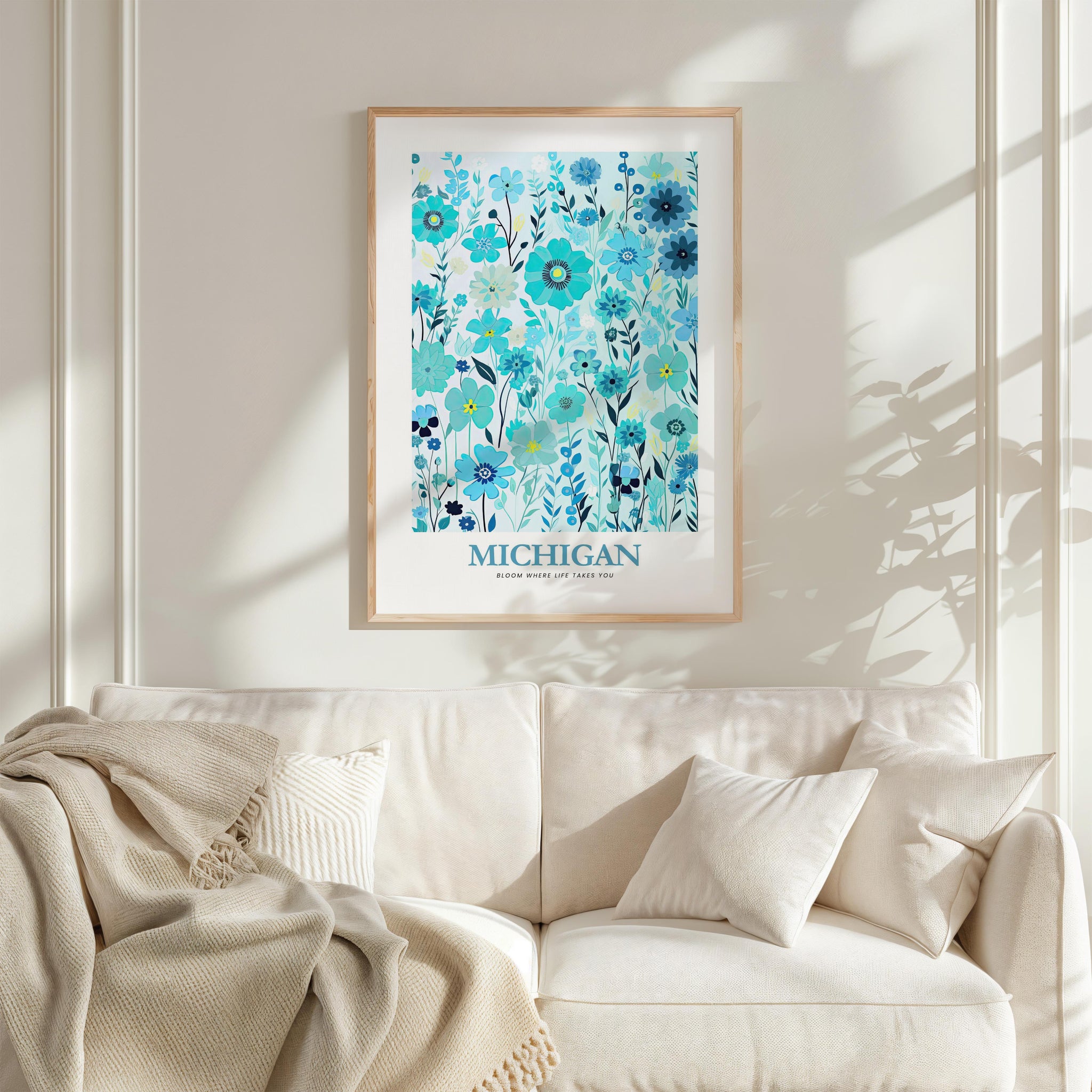 Michigan Flower Poster