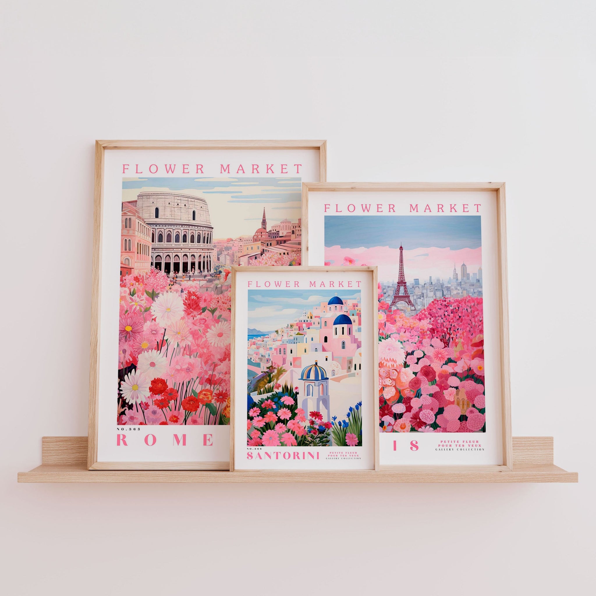 Flower Market Curated Set of 3 Prints