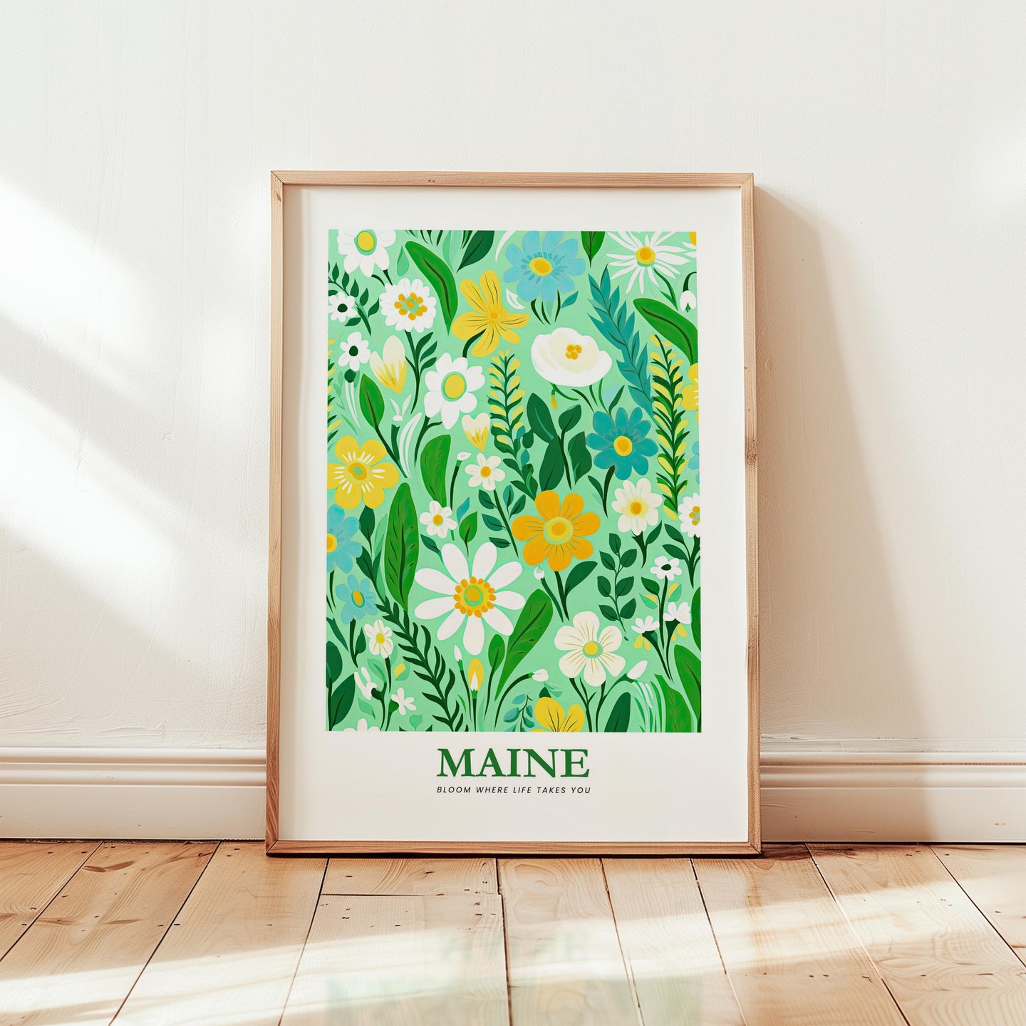 Maine Flower Poster