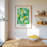 Maine Flower Poster