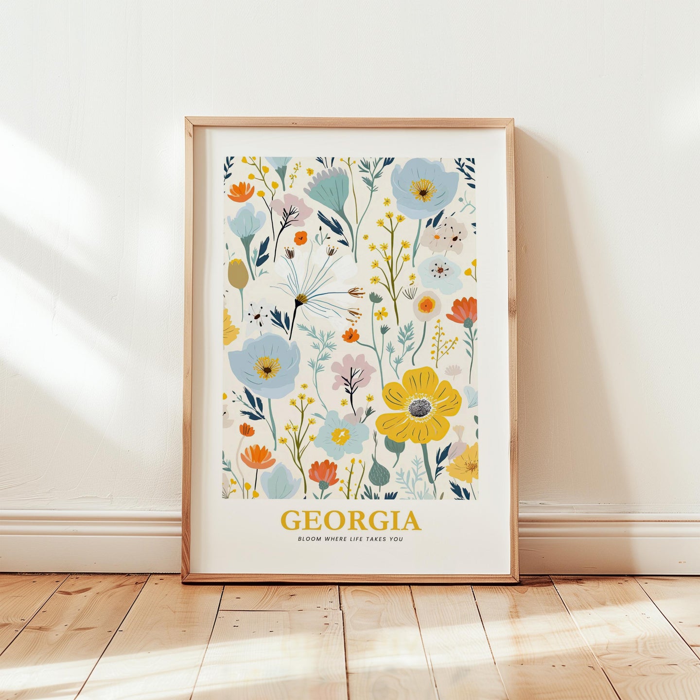 Georgia Flower Poster