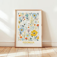 Georgia Flower Poster