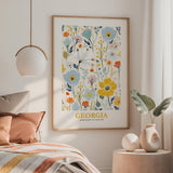 Georgia Flower Poster
