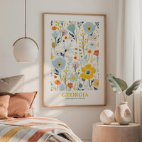 Georgia Flower Poster