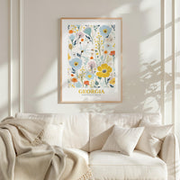 Georgia Flower Poster
