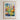 A framed poster depicting a vibrant and colorful flower market in Warsaw, Poland.
