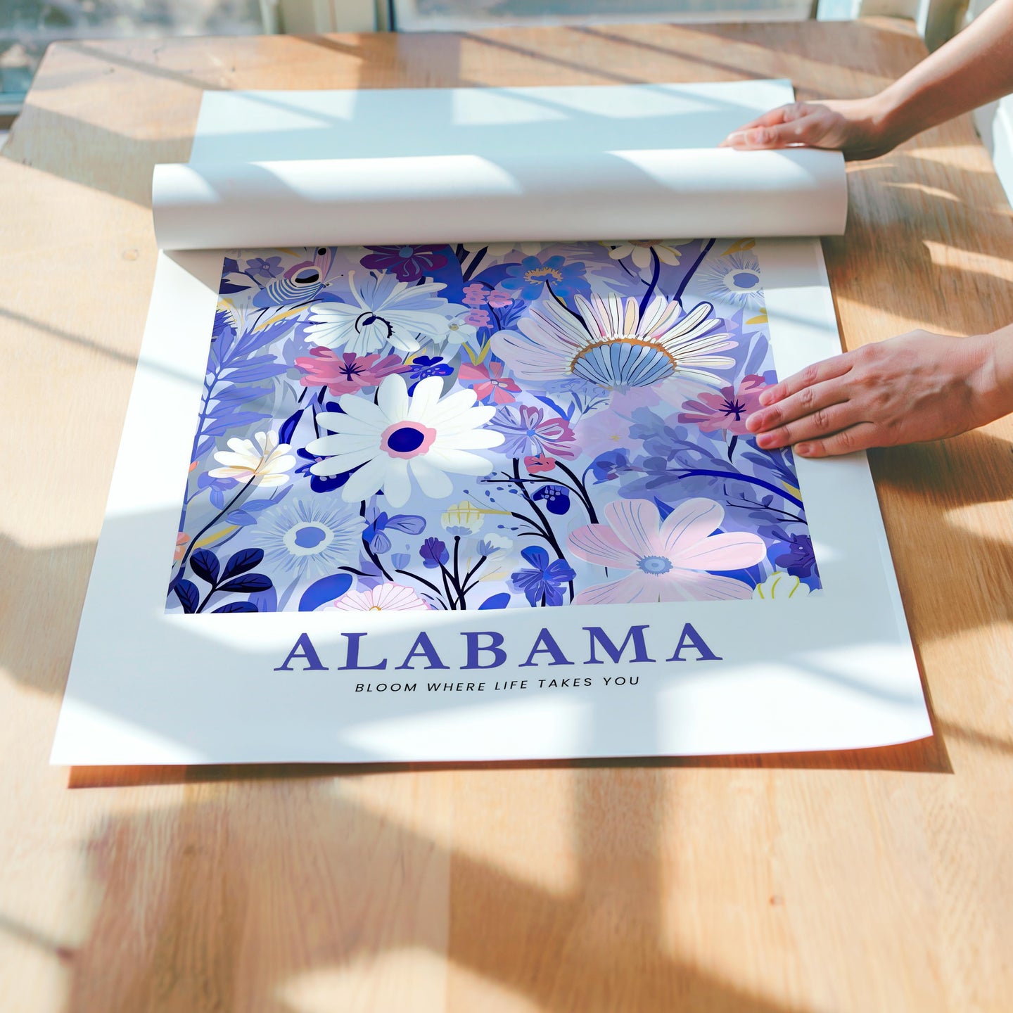 Alabama Flower Poster
