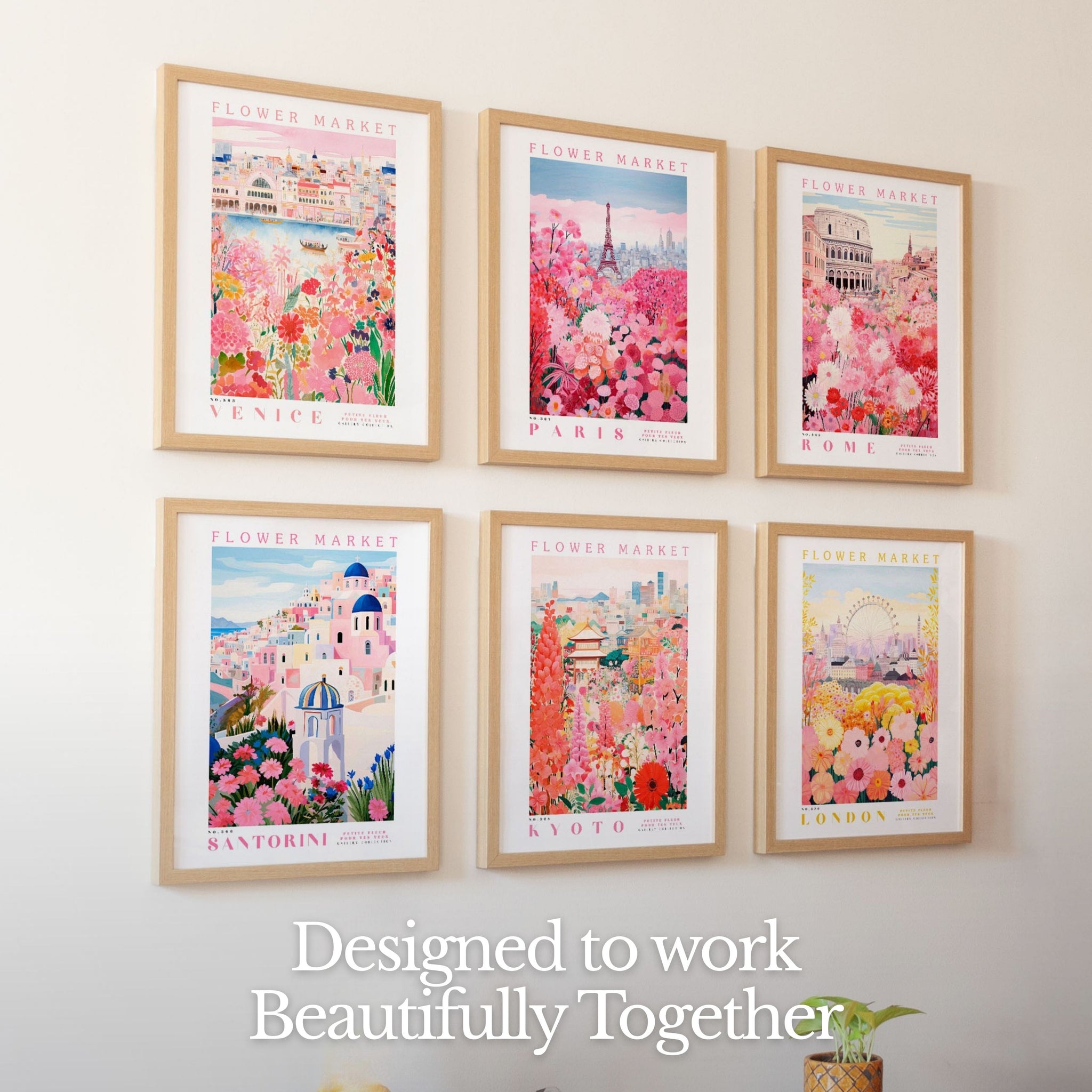 Flower Market Curated Set of 6 Prints