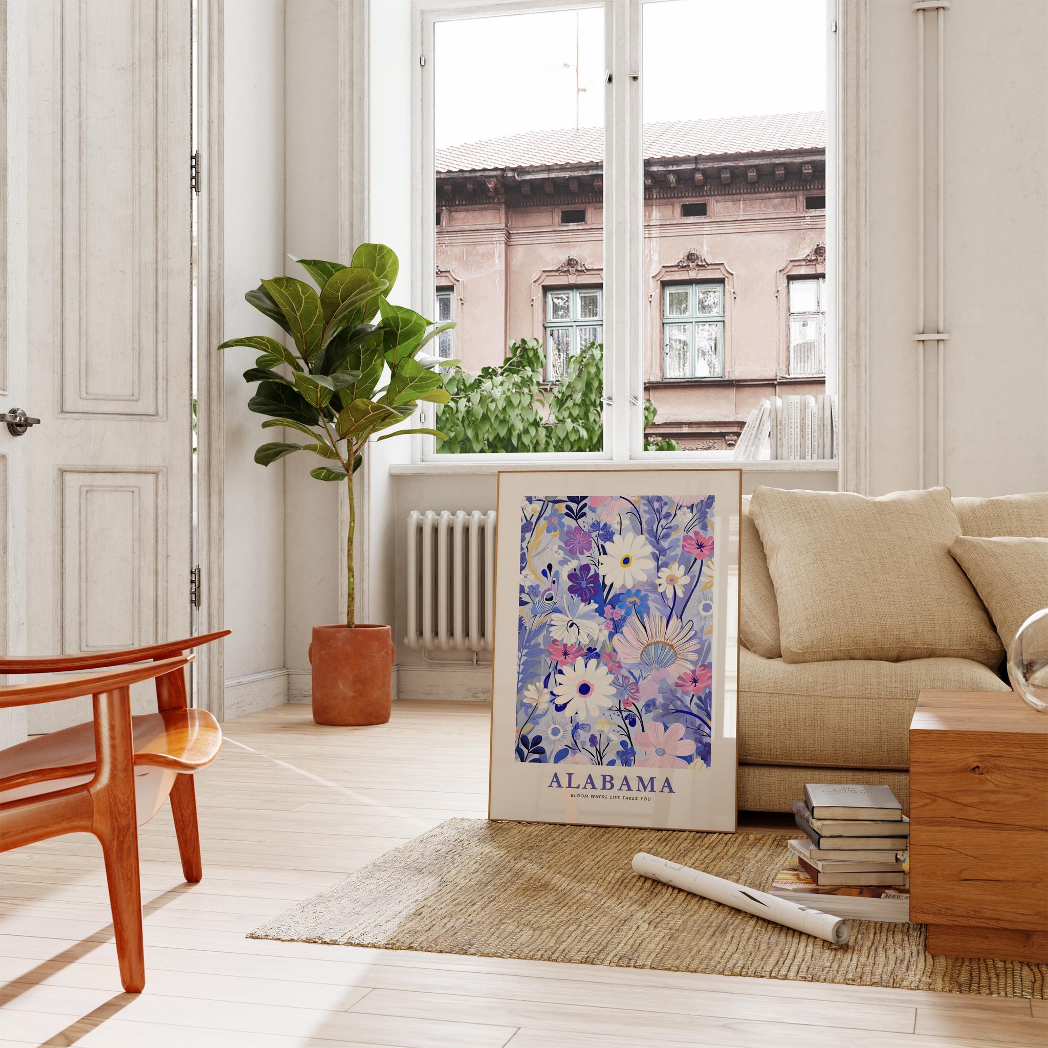 Alabama Flower Poster