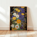 Midnight Flowers Art Print