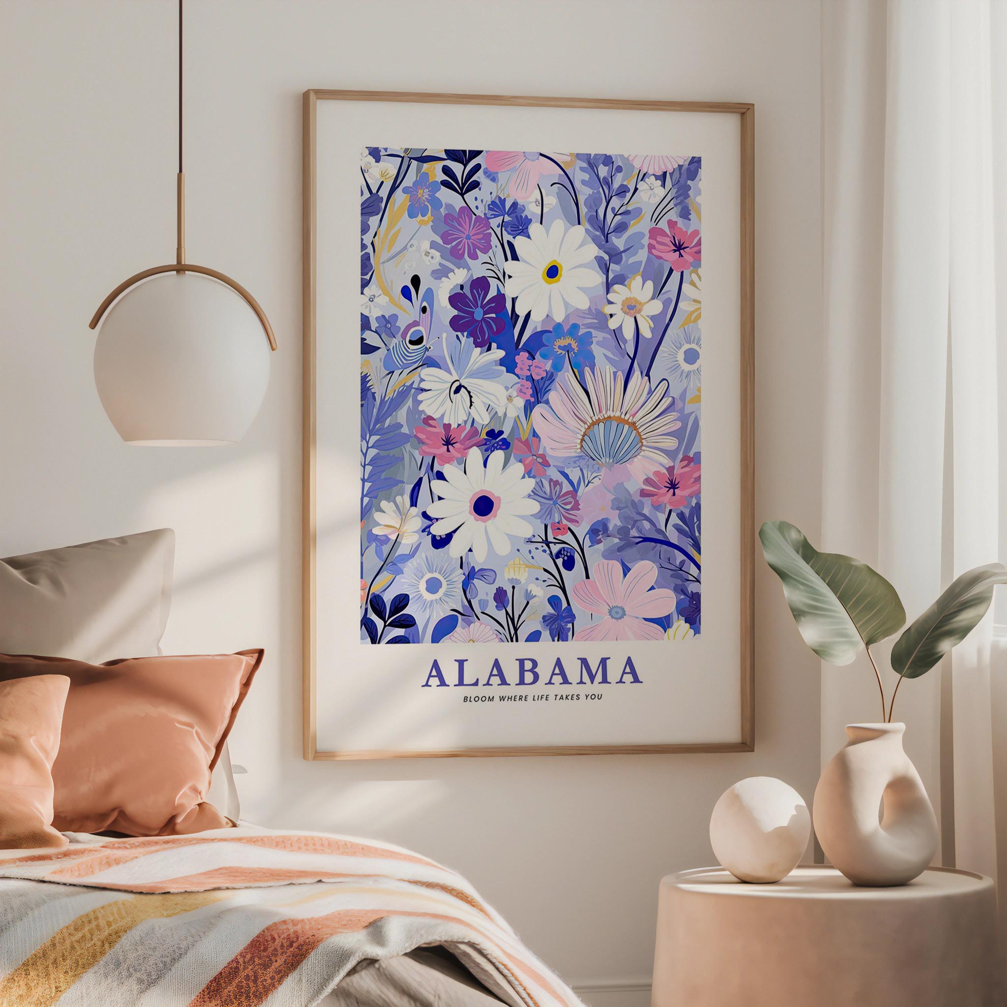 Alabama Flower Poster