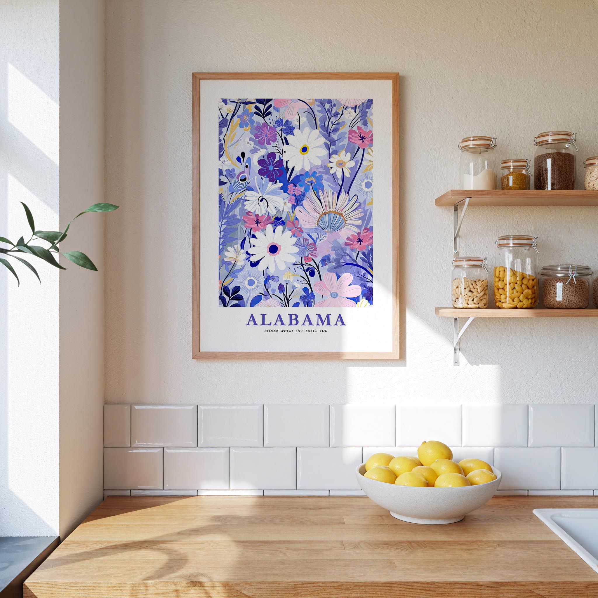 Alabama Flower Poster