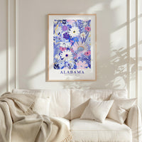Alabama Flower Poster
