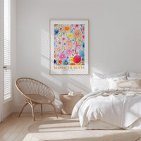 Massachusetts Flower Poster