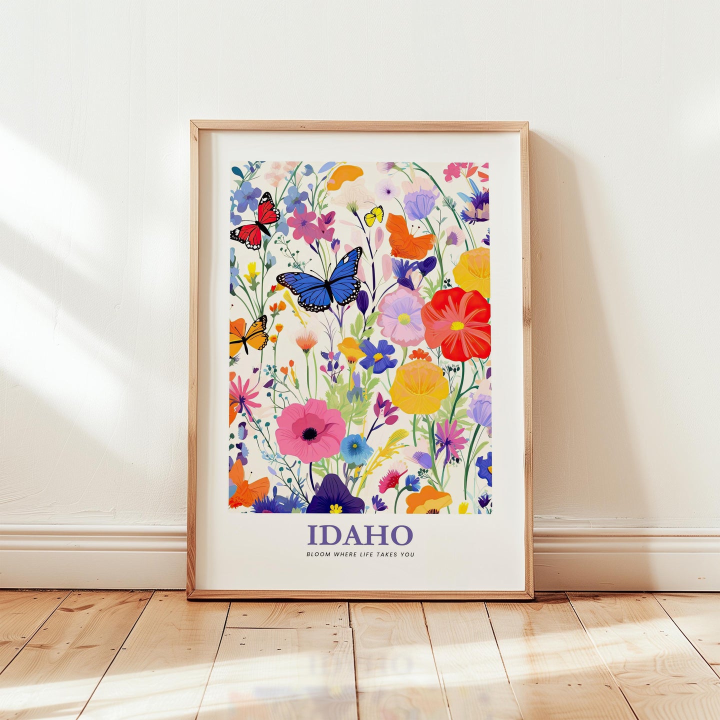 Idaho Flower Poster