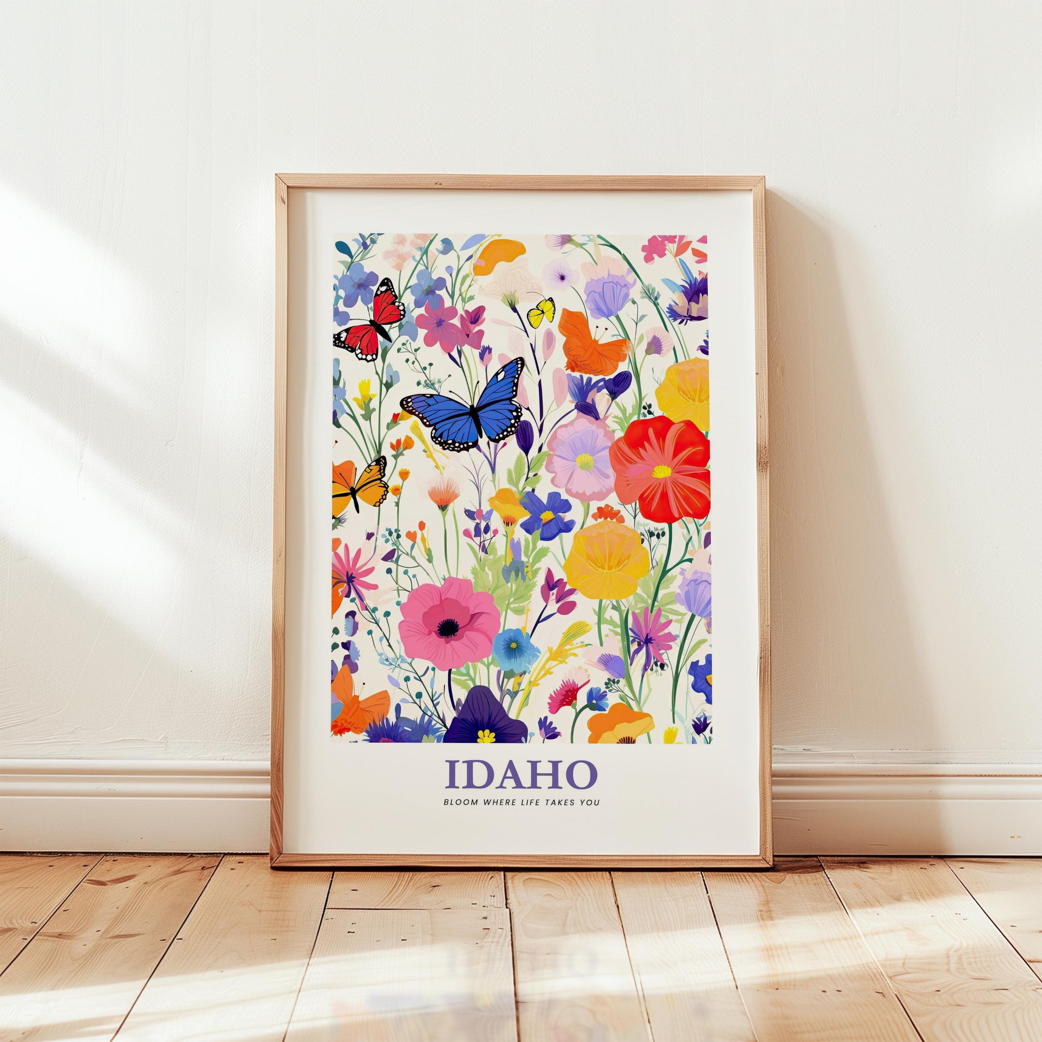 Idaho Flower Poster