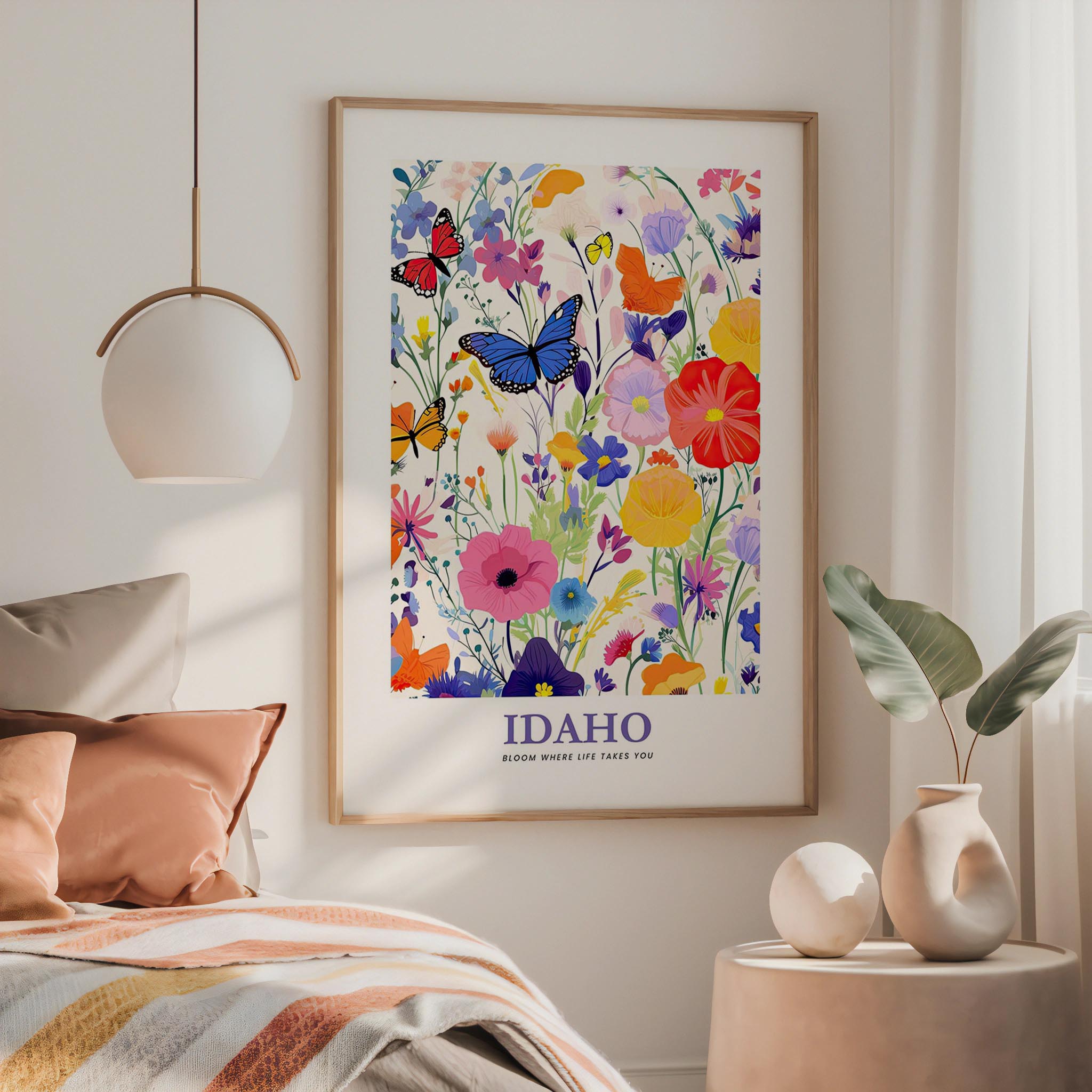 Idaho Flower Poster