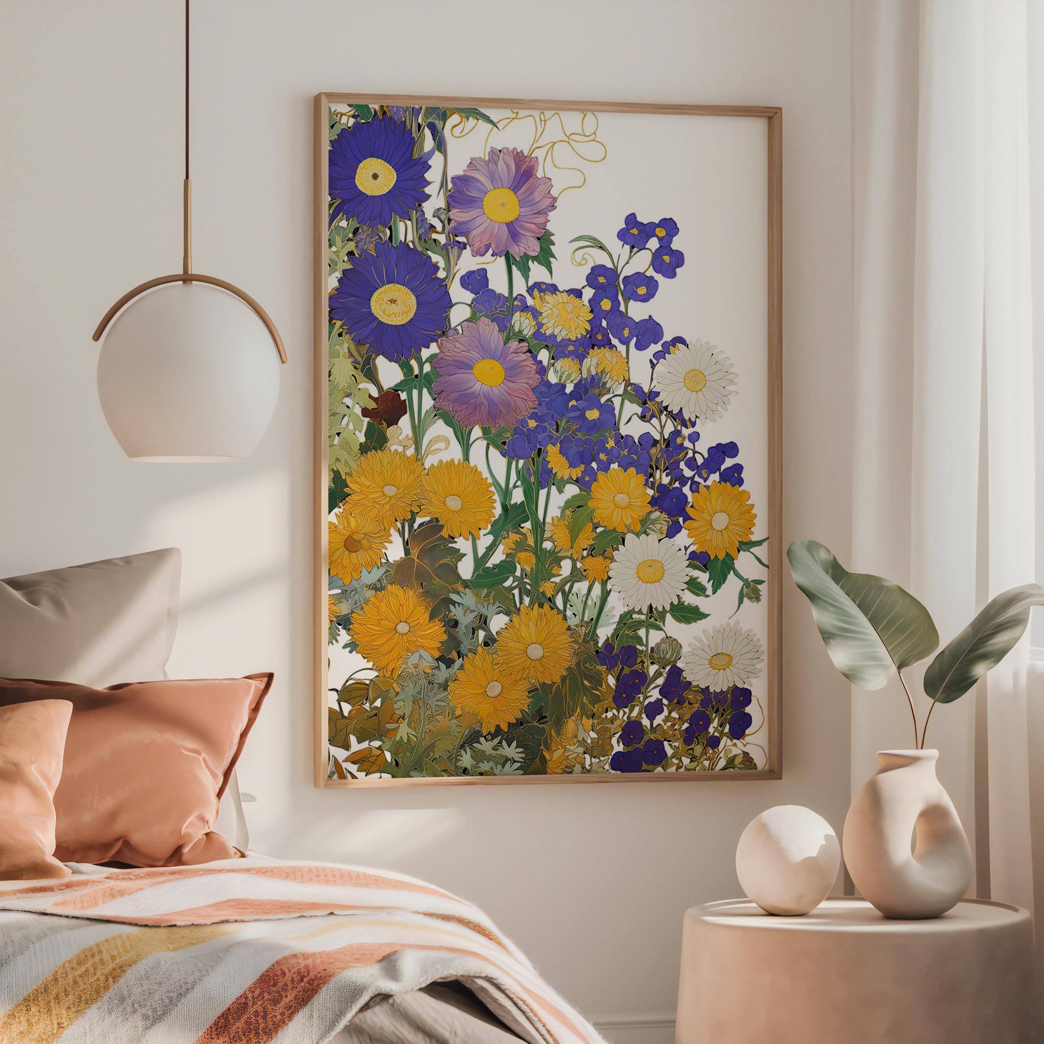 Flora Nouveau Art Print