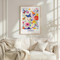 Idaho Flower Poster