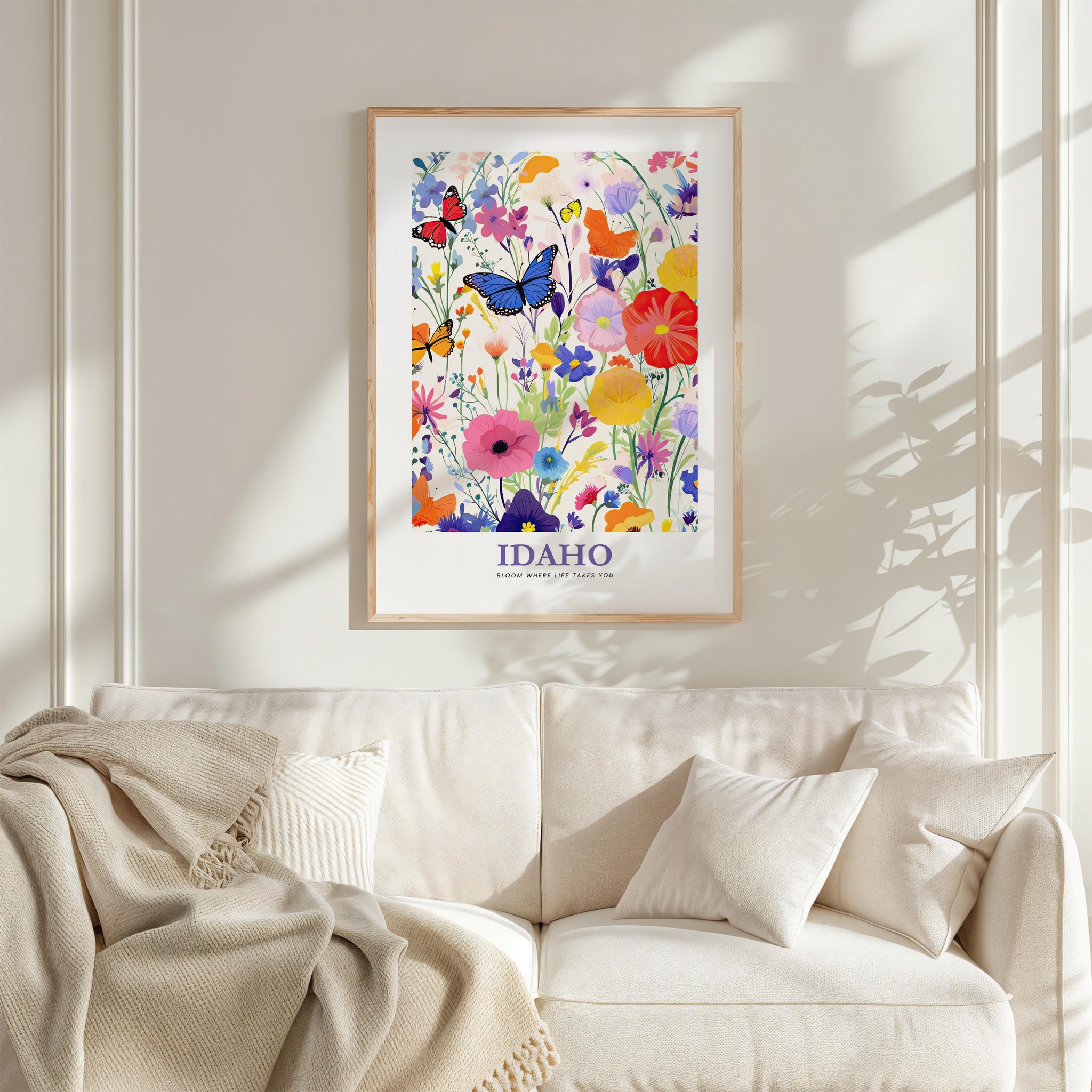 Idaho Flower Poster