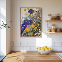 Flora Nouveau Due Art Print