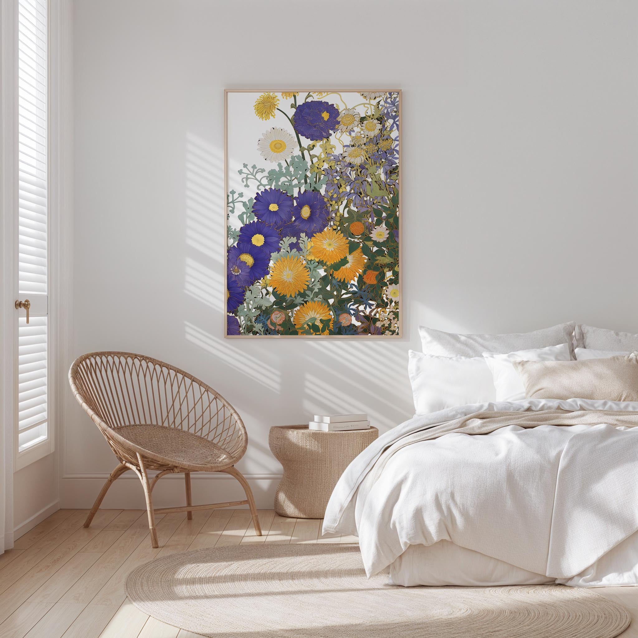 Flora Nouveau Due Art Print