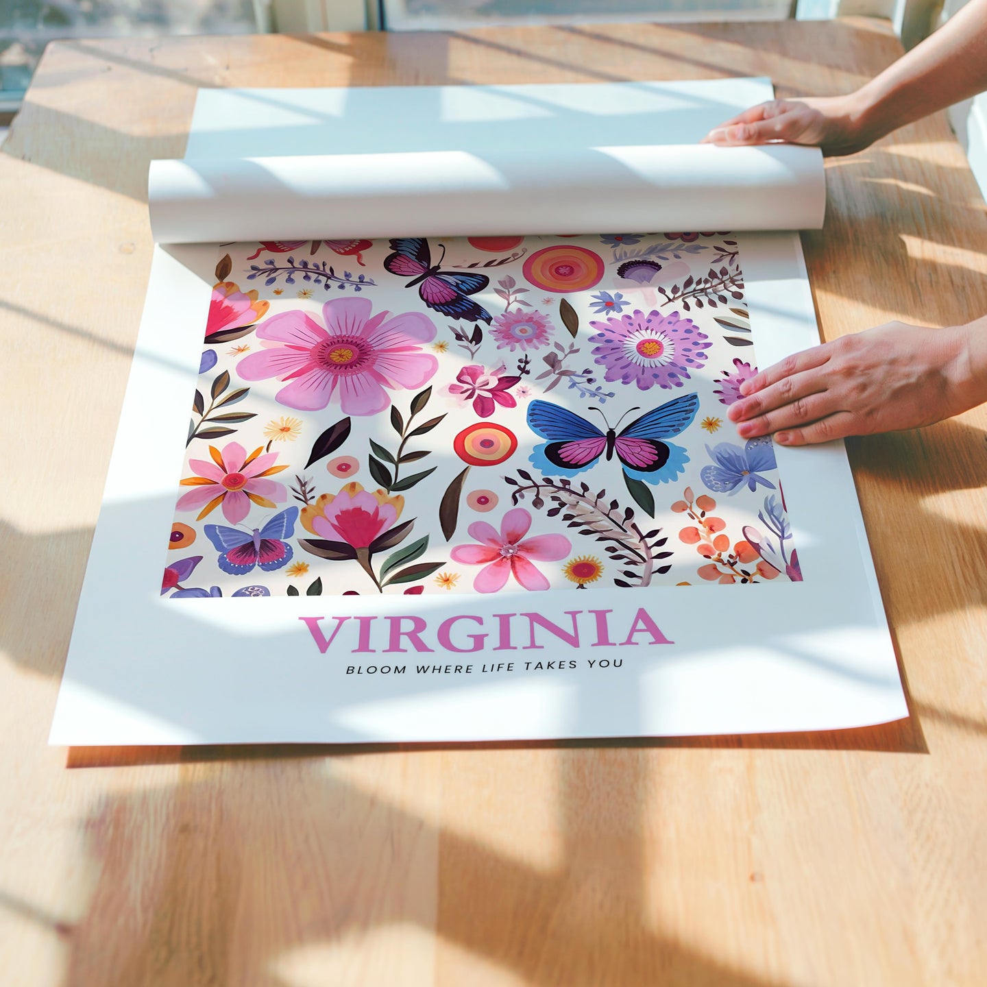 Virginia Flower Poster