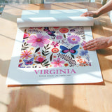 Virginia Flower Poster