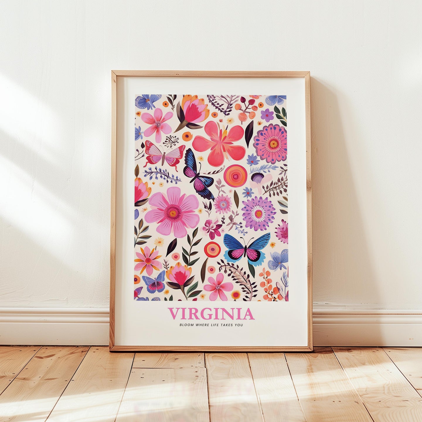 Virginia Flower Poster