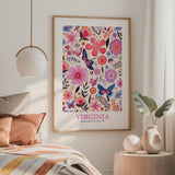 Virginia Flower Poster