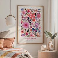 Virginia Flower Poster
