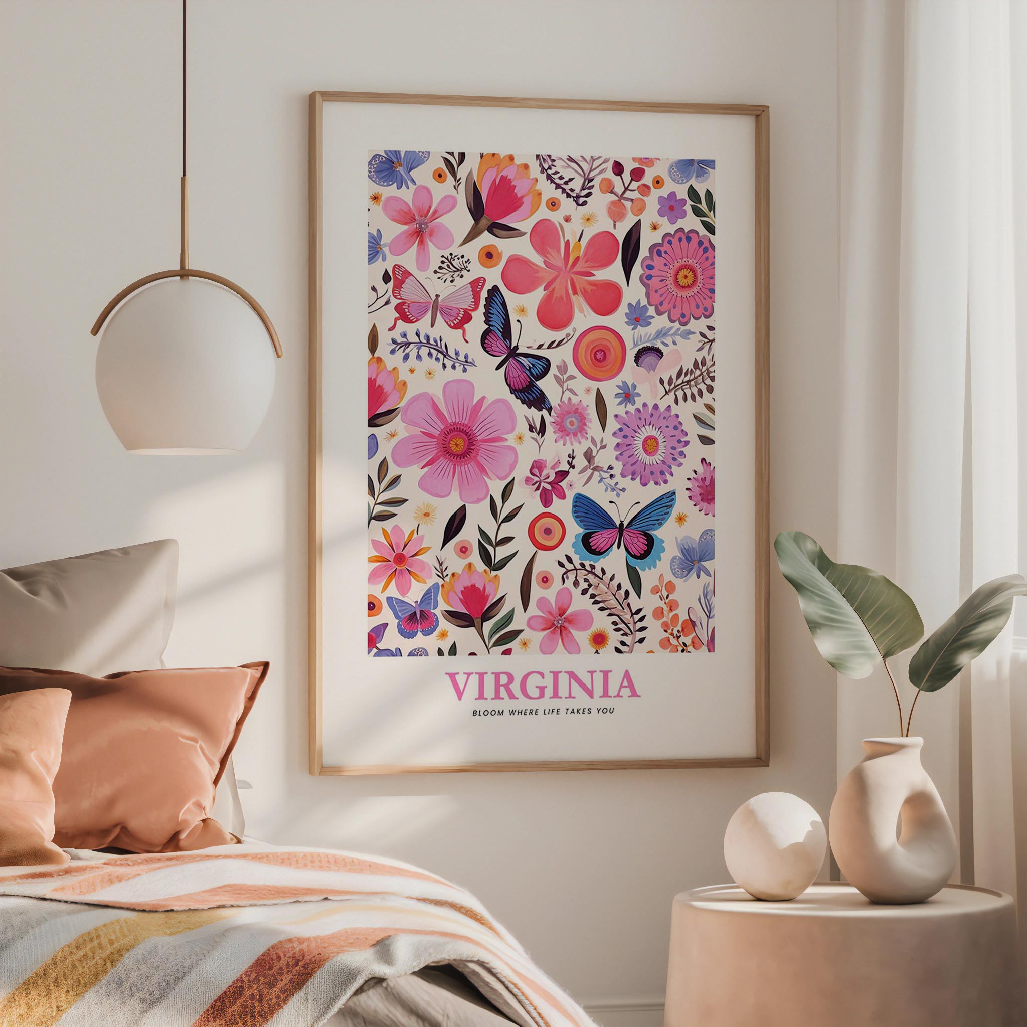 Virginia Flower Poster
