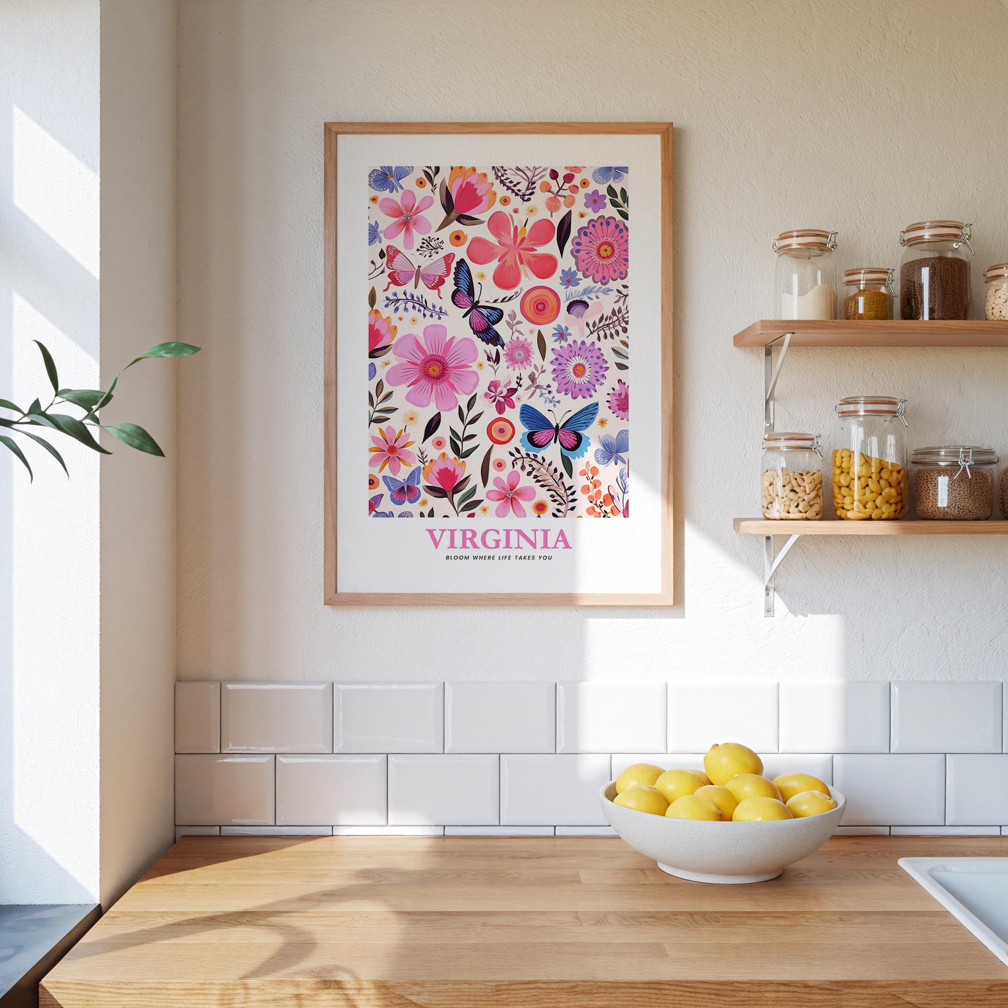 Virginia Flower Poster