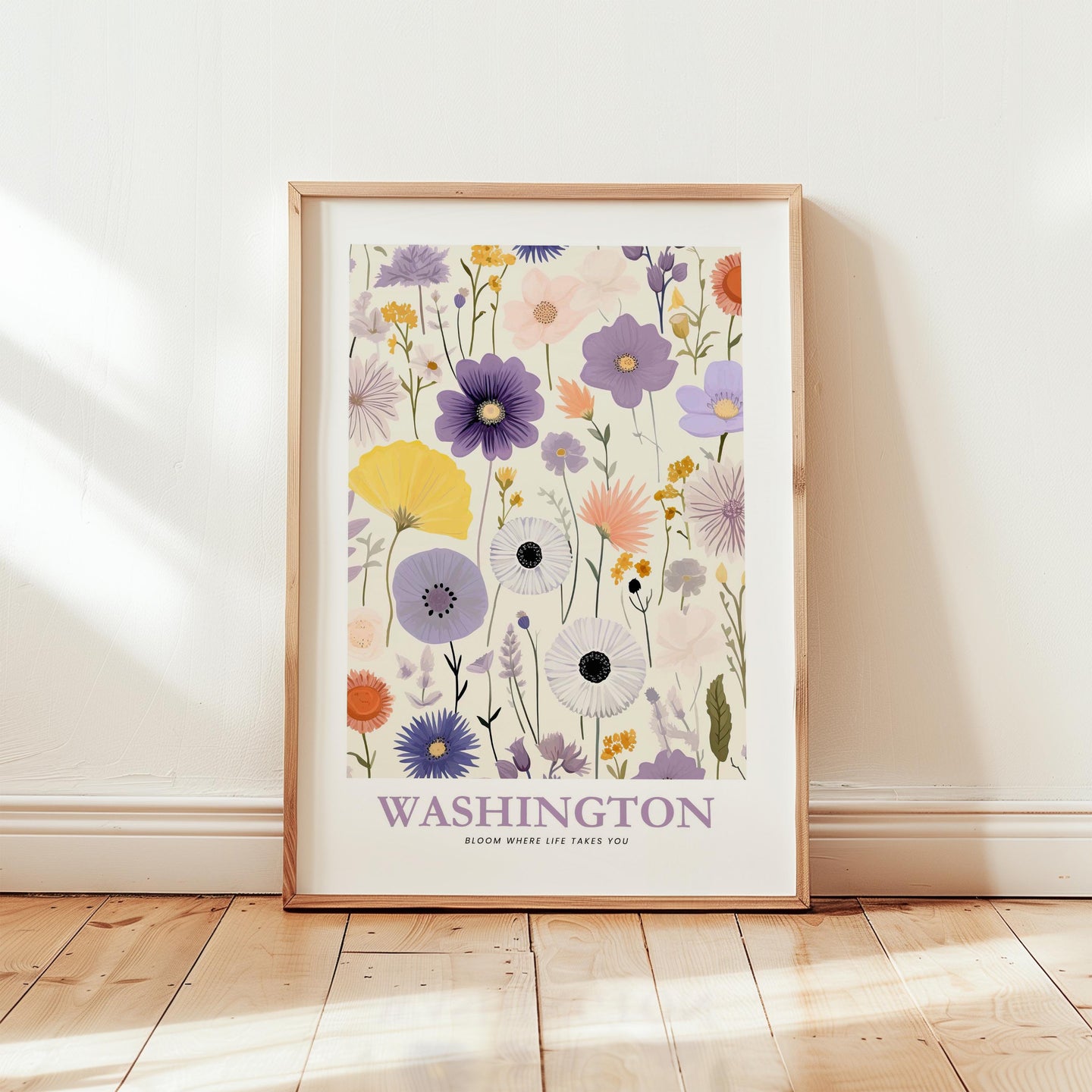 Washington Flower Poster
