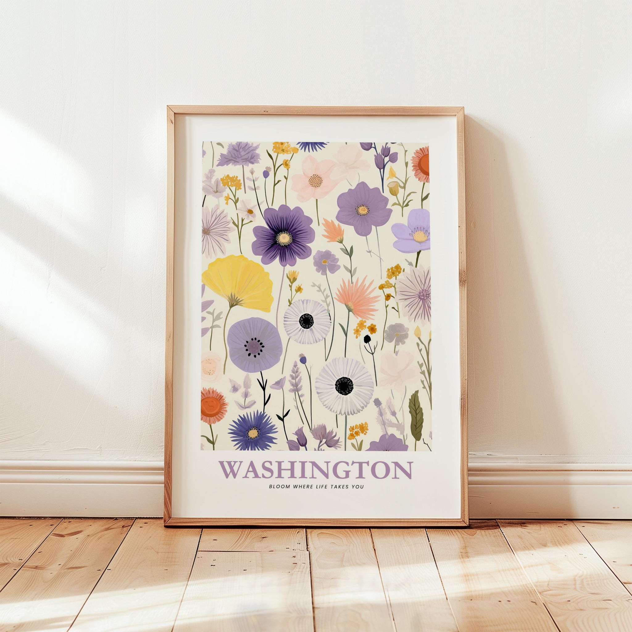 Washington Flower Poster