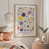 Washington Flower Poster