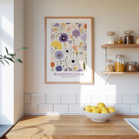 Washington Flower Poster