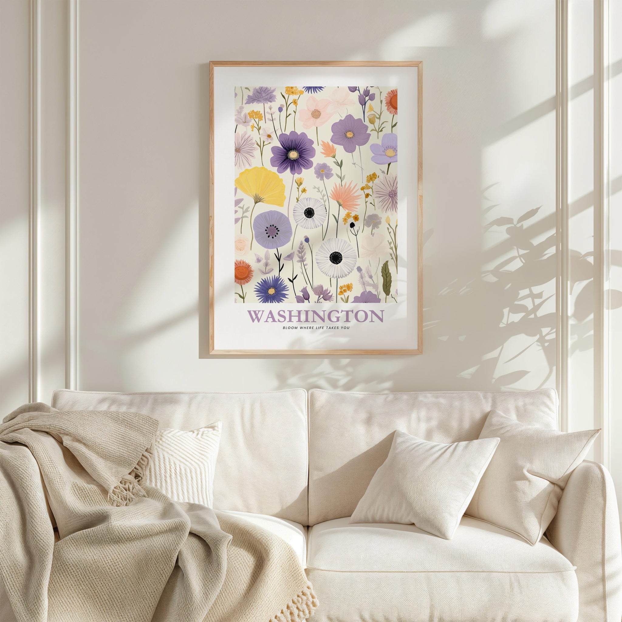 Washington Flower Poster