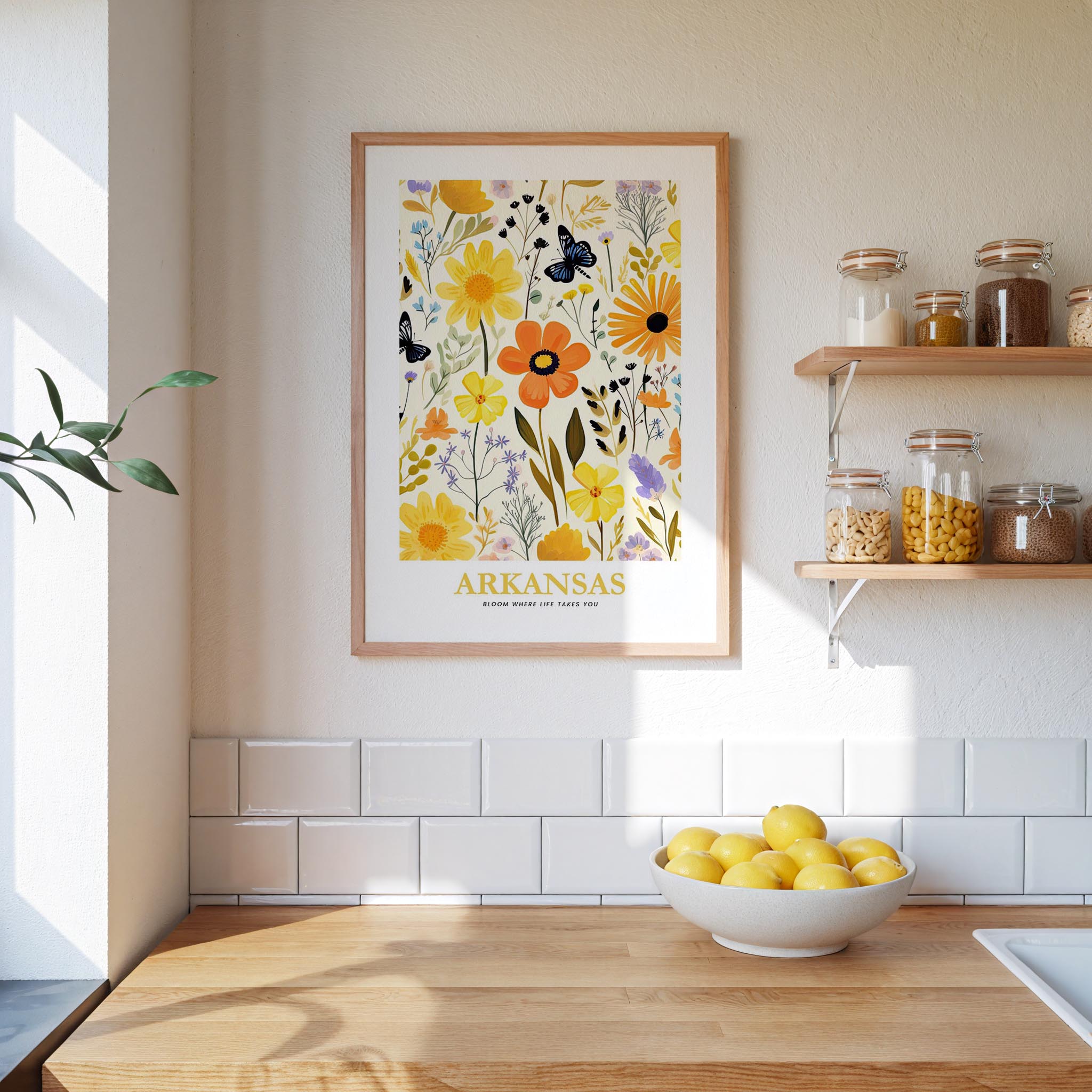 Arkansas Flower Poster