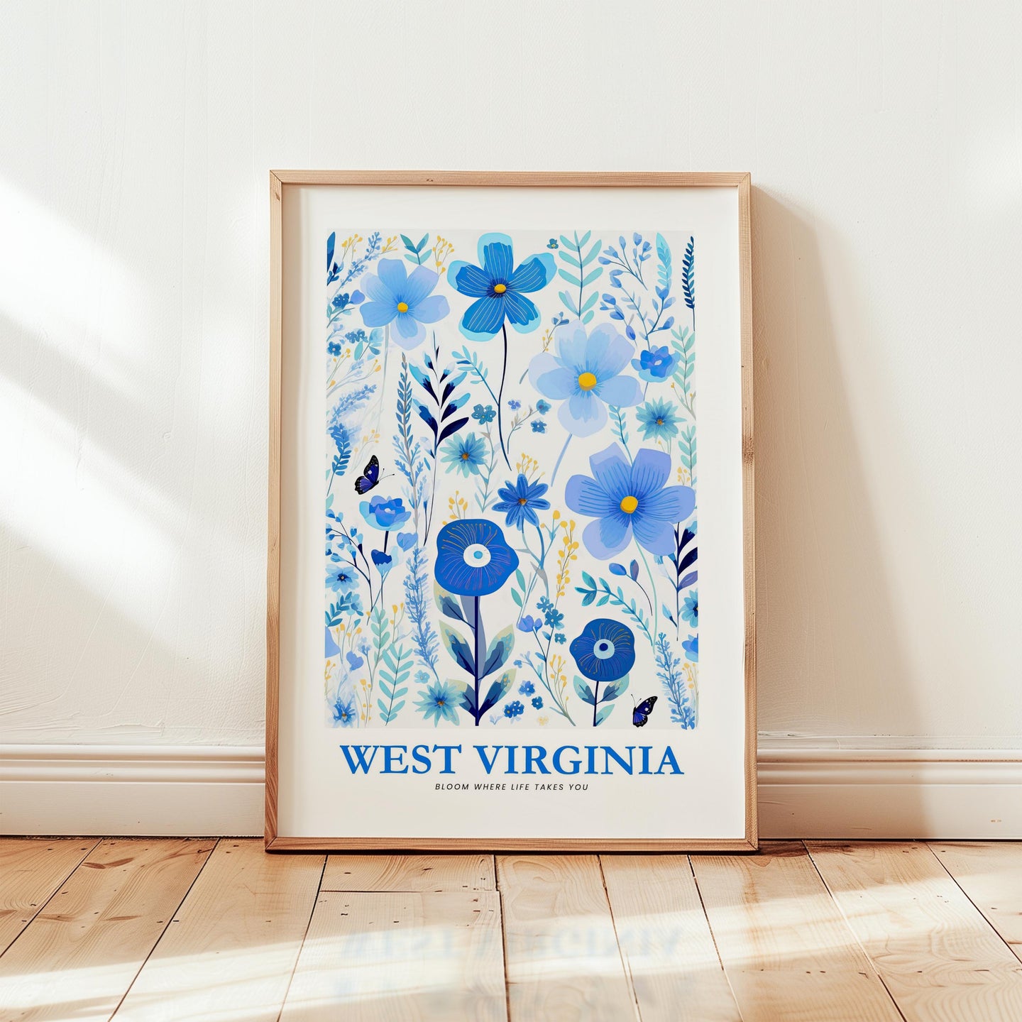 West Virginia Flower Poster