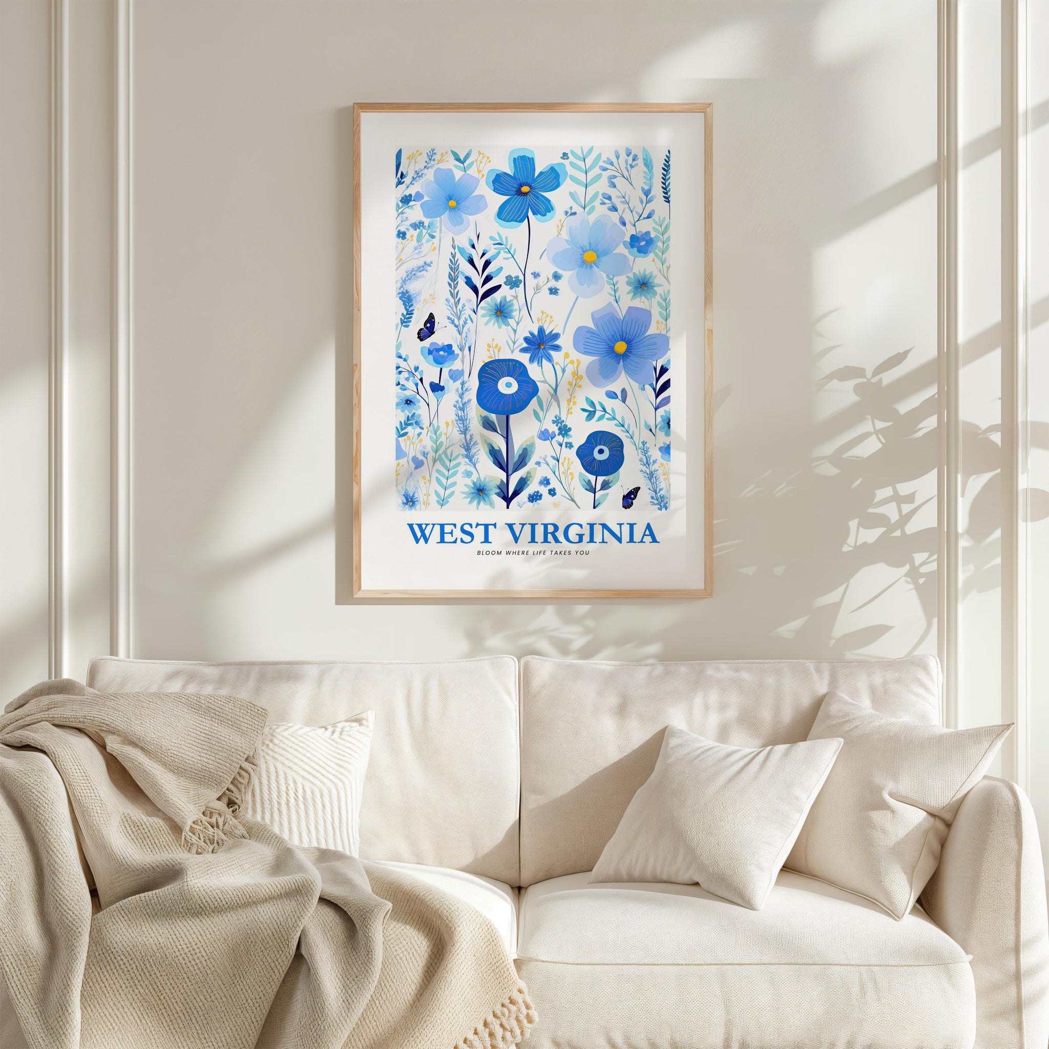 West Virginia Flower Poster