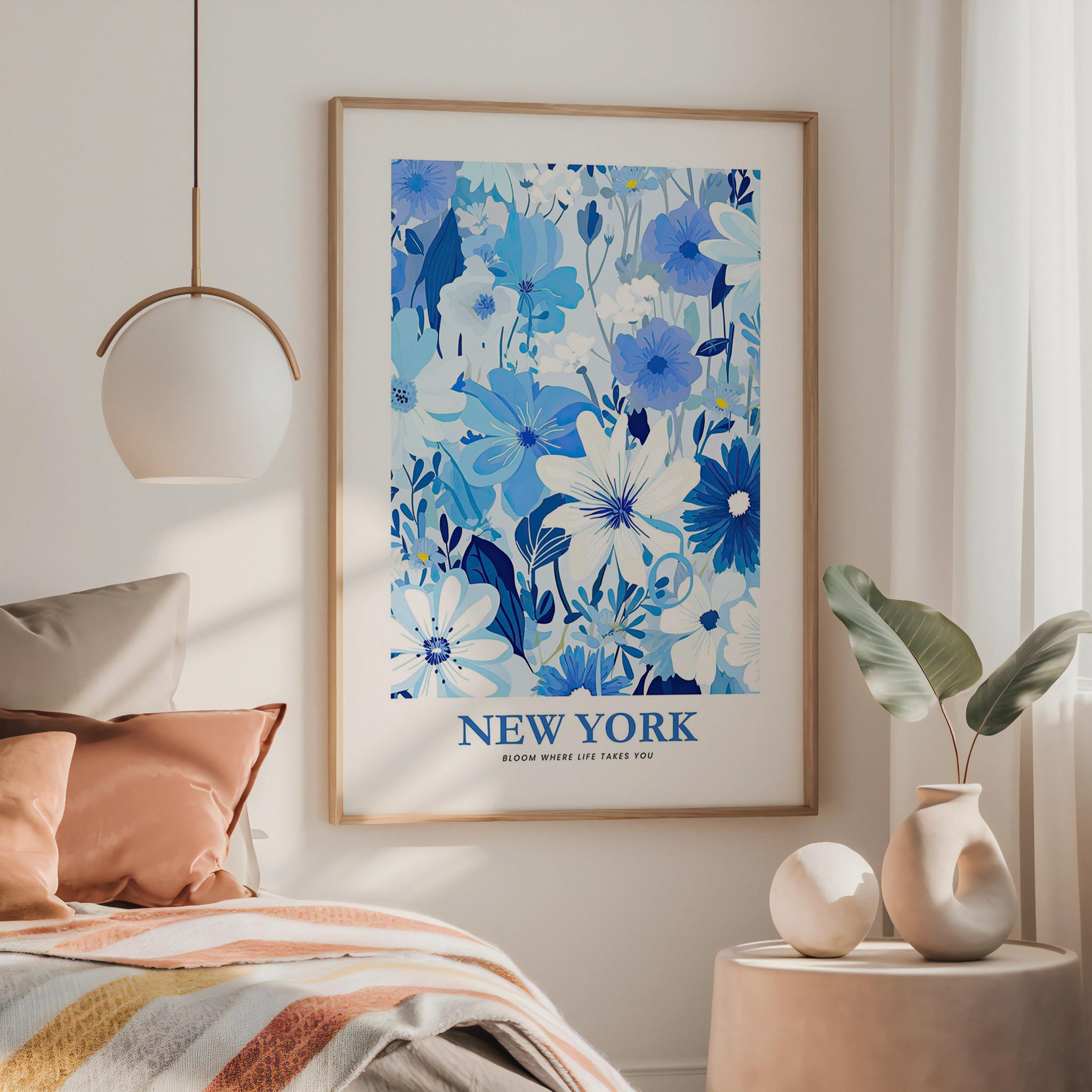 New York Flower Poster