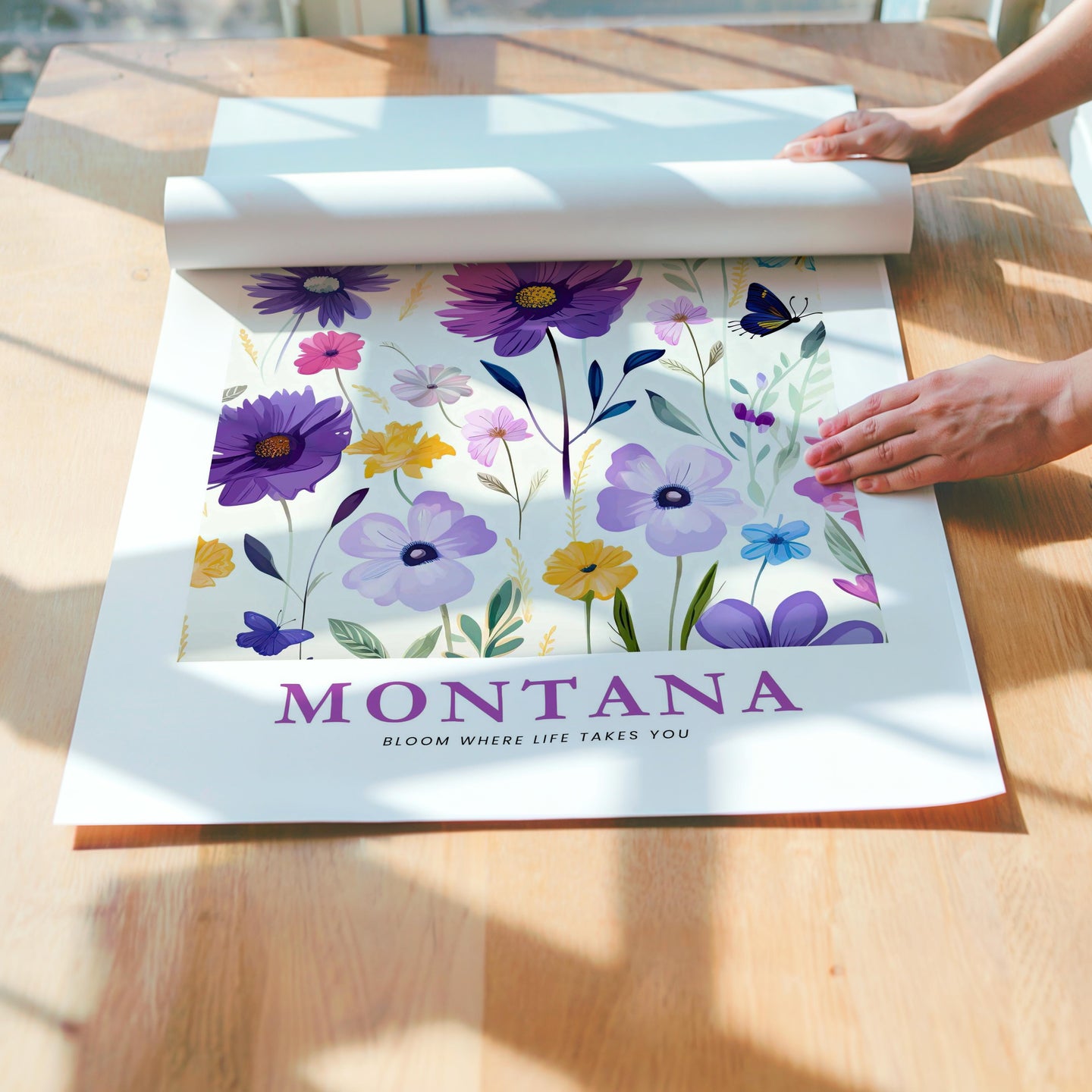 Montana Flower Poster